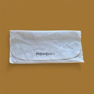Yves Saint Laurent Elegant White Pouch